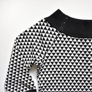 WHBM Geo Peplum Sweater
